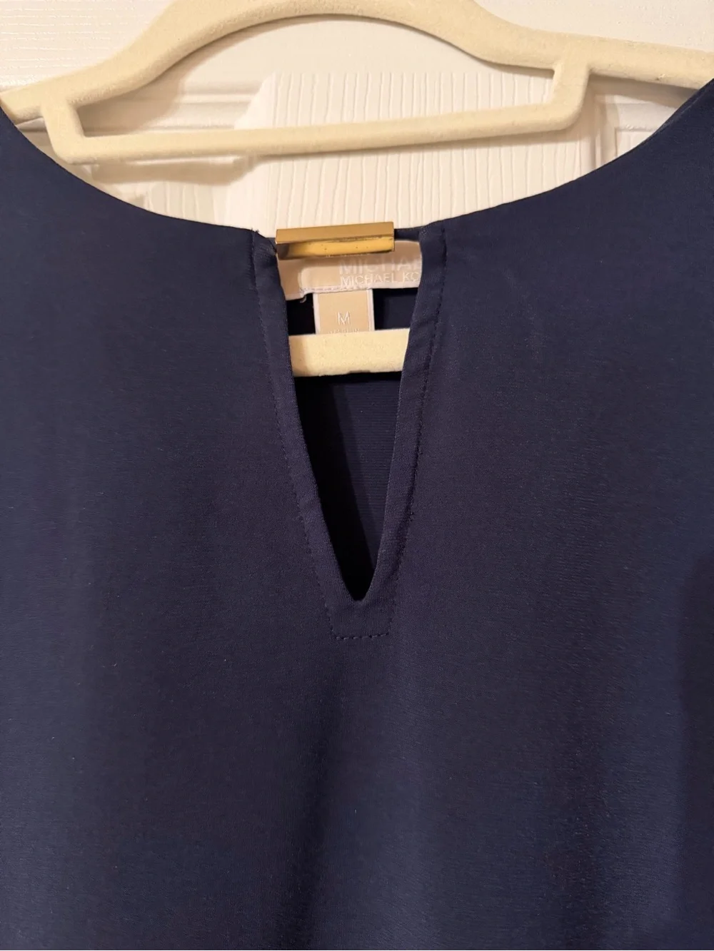 Michael Kors Navy Sleeveless Blouse Size Medium